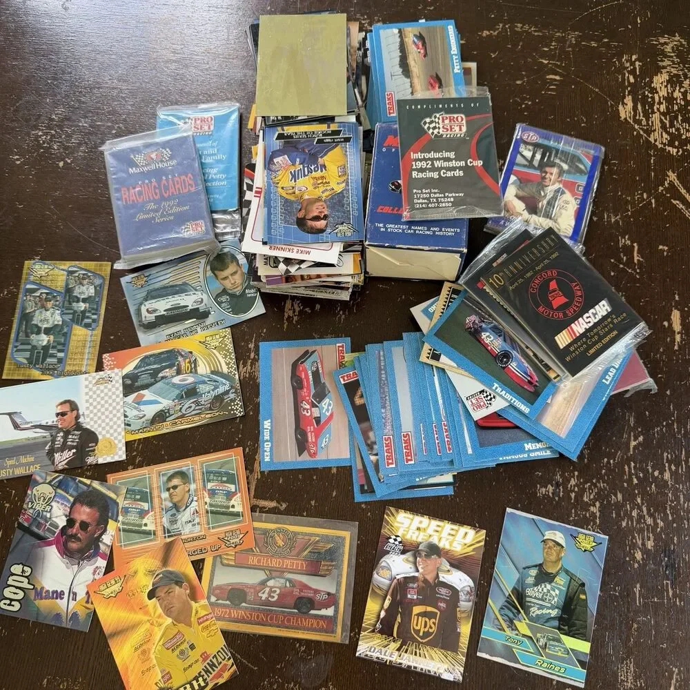 400 Vintage NASCAR Cards Lot Richard Petty Dale Jarrett Rusty Wallace Kenseth
